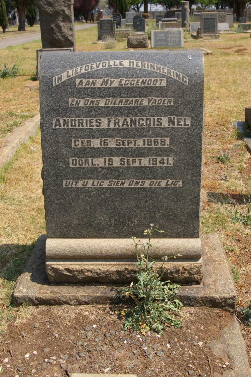 NEL Andries Francois 1868-1941
