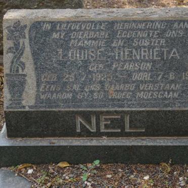 NEL Louise Henriëta nee PEARSON 1925-1957