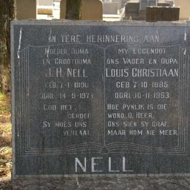 NELL Louis Christiaan 1885-1963 &amp; J.H. 1890-1973