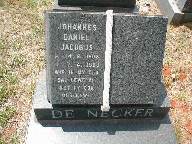 NECKER Johannes Daniel Jacobus, de 1902-1980