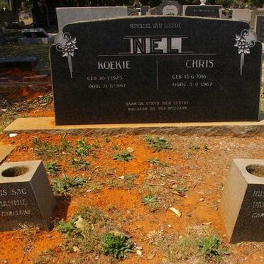 NEL Chris 1916-1967 &amp; Koekie 1925-1967