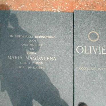 OLIVIER Maria Magdalena 1898-1987