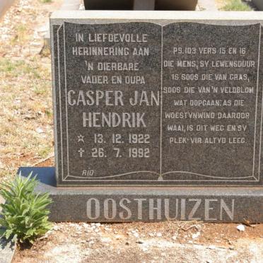 OOSTHUIZEN Casper Jan Hendrik 1922-1992