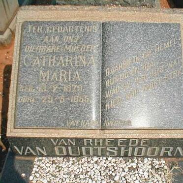 OUDTSHOORN Catharina Maria, van Rheede van  1879-1955