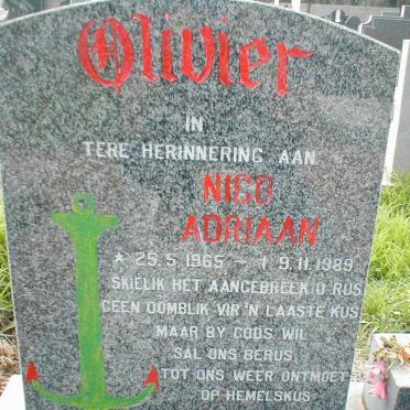 OLIVIER Nico Adriaan 1965-1989