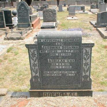 ODENDAAL Adriaan Izak 1857-1948 &amp; Jacomina Susanna VENTER 1882-1944