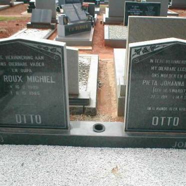 OTTO Le Roux Michiel 1909-1985 &amp; Pieta Johanna Roux DE SWARDT 1914-1977