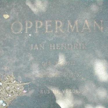 OPPERMAN Jan Hendrik 1922-1975