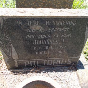 PRETORIUS Johannes L. 1892-1960