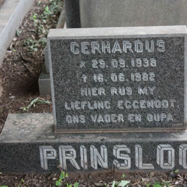 PRINSLOO Gerhardus 1938-1982