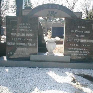 PRETORIUS Cornelius Johannes 1912-1970 &amp; Anna Johanna Maria 1920-1992 :: AUCAMP Hendrina Petronella nee PRETORIUS 193?-199?