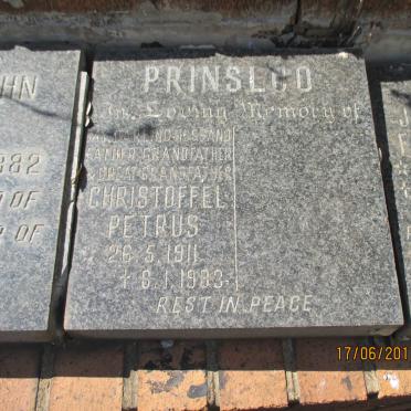 PRINSLOO Christoffel Petrus 1911-1983