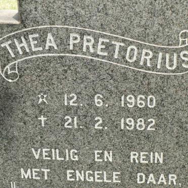 PRETORIUS Thea 1960-1982