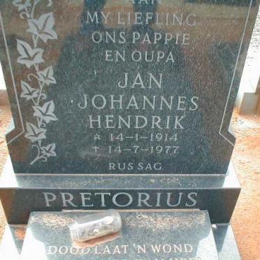 PRETORIUS Jan Johannes Hendrik 1914-1977