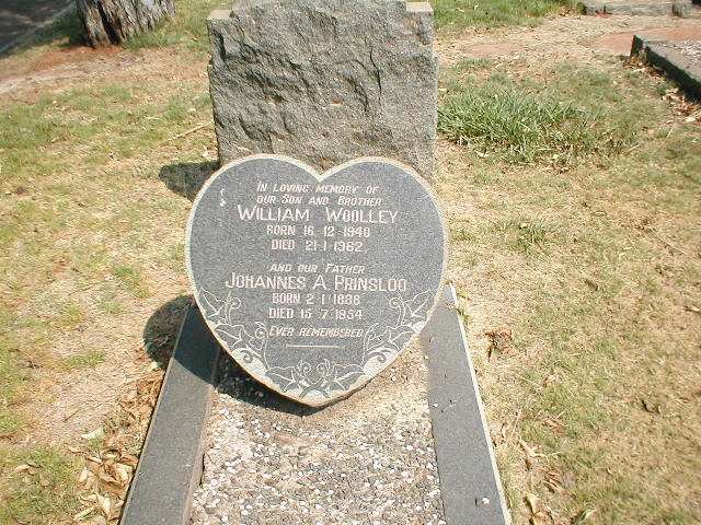 PRINSLOO Johannes A. 1888-1954 :: WOOLLEY William 1940-1962