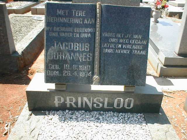 PRINSLOO Jacobus Johannes 1910-1974