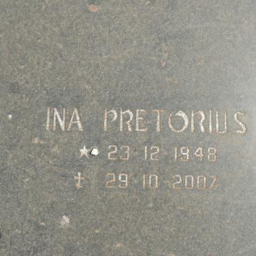 PRETORIUS Ina 1948-2007