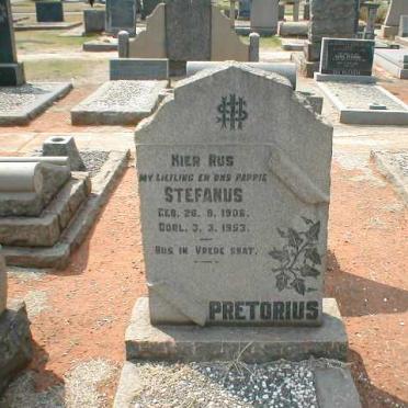 PRETORIUS Stefanus 1906-1953