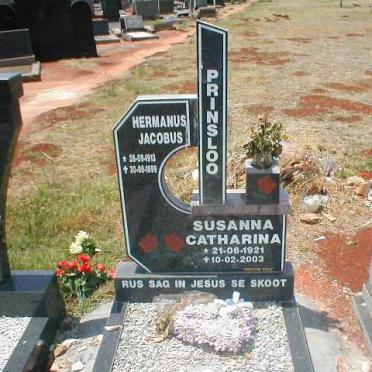 PRINSLOO Hermanus Jacobus 1913-1999 &amp; Susanna Catharina 1921-2003