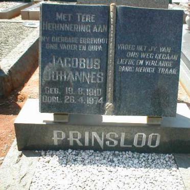 PRINSLOO Jacobus Johannes 1910-1974