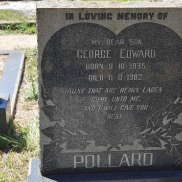 POLLARD George Edward 1935-1962
