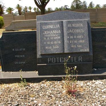 POTGIETER Hendrik Jacobus 1907-1969 &amp; Cornelia Johanna ROSSOUW 1909-1976