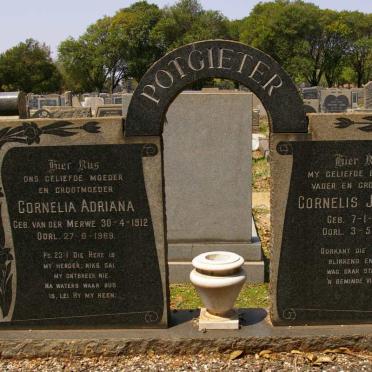 POTGIETER Cornelis Jacobus 1906-1963 &amp; Cornelia Adriana VAN DER MERWE 1912-1969