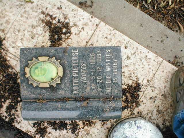 PIETERSE Kotie nee BOTES 1926-1997