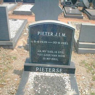 PIETERSE Pieter J.I.M. 1929-1985