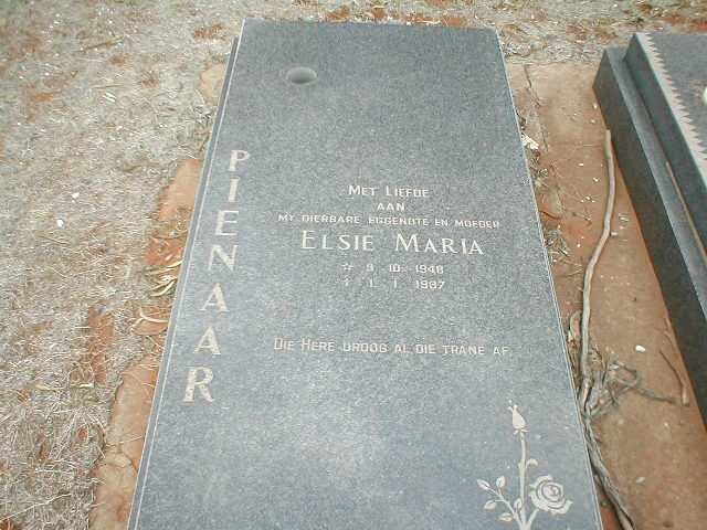 PIENAAR Elsie Maria 1948-1987