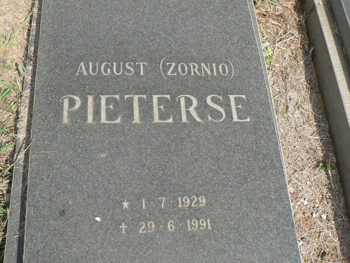 PIETERSE Mathys Christoffel 1923-1982 :: PIETERSE August 1929-1991
