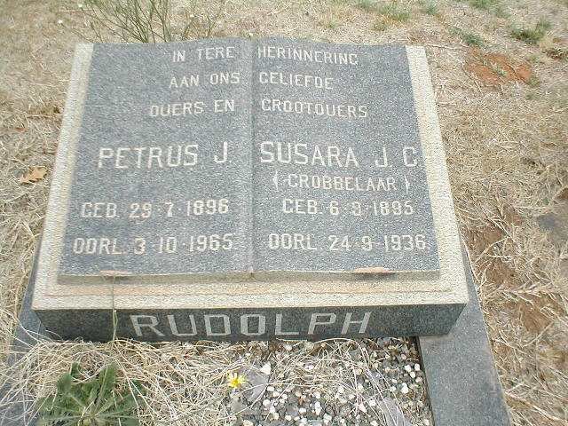 RUDOLPH Petrus J. 1896-1965 &amp; Susara J.C. GROBBELAAR 1895-1936