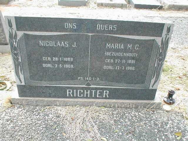 RICHTER Nicolaas J. 1889-1969 &amp; Maria M.C. BEZUIDENHOUT 1891-1966
