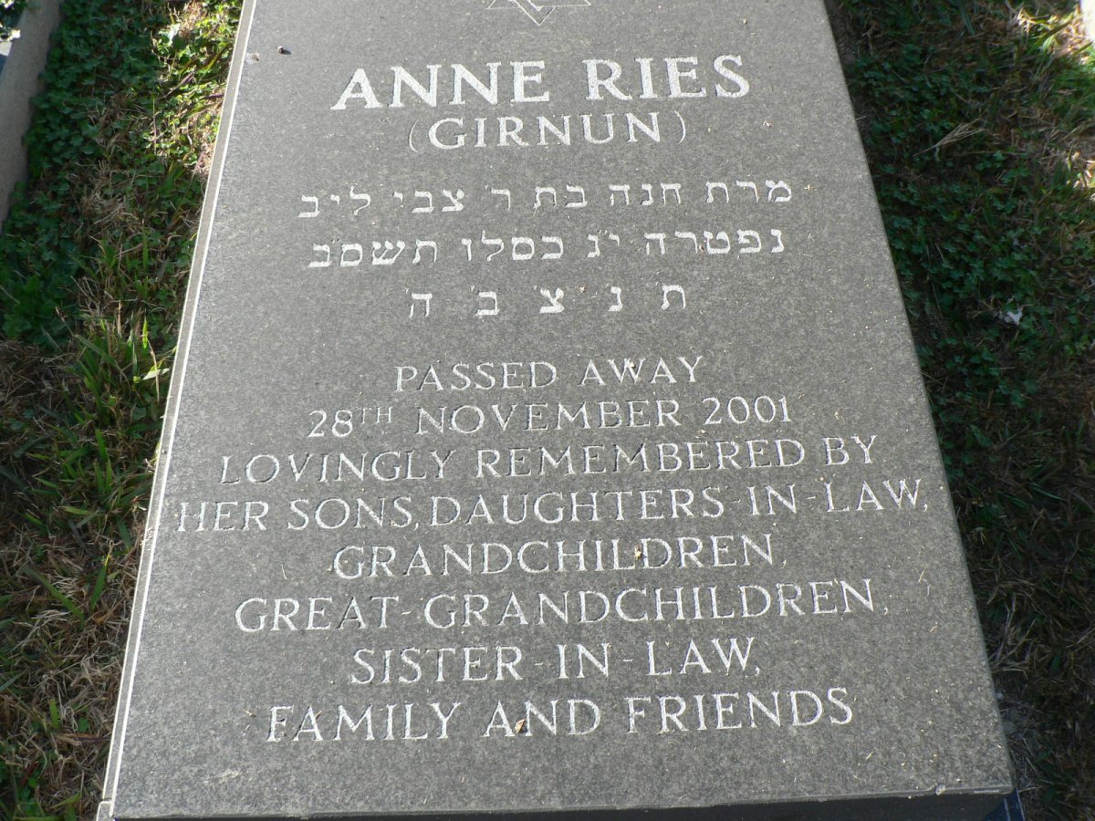 RIES Anne nee GIRNUN -2001