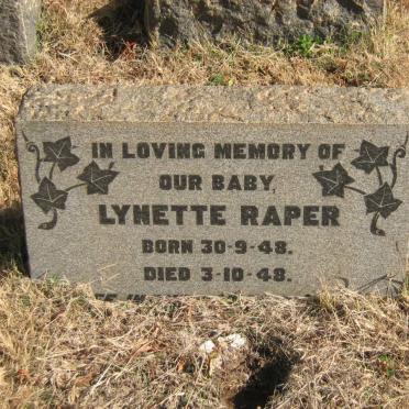 RAPER Lynette 1948-1948