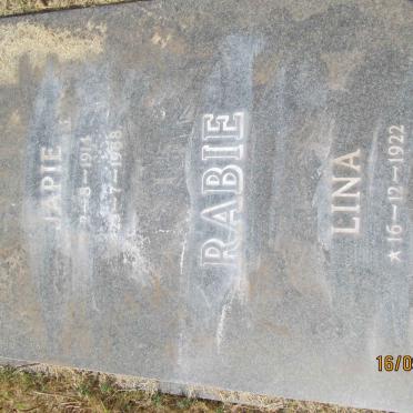 RABIE Japie 1914-1988 &amp; Lina 1922-