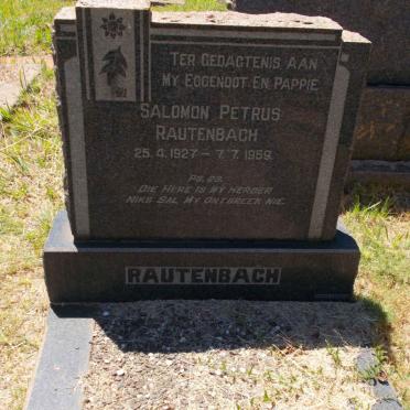 RAUTENBACH Salomon Petrus 1927-1959