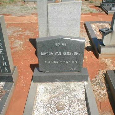 RENSBURG Magda, van 1952-1972