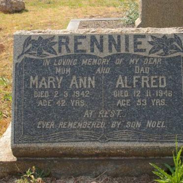 RENNIE Alfred -1946 &amp; Mary Ann -1942