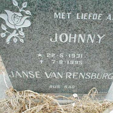 RENSBURG Johnny, Janse van 1931-1995