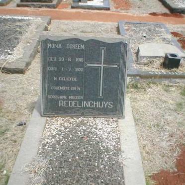 REDELINGHUYS Mona Doreen 1916-1970