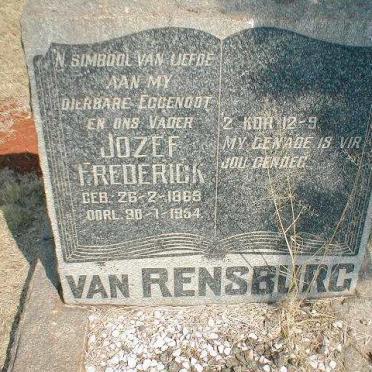 RENSBURG Jozef Frederick, van 1869-1954