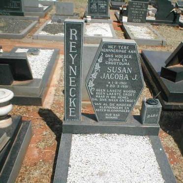 REYNECKE Susan Jacoba J. 1901-1991