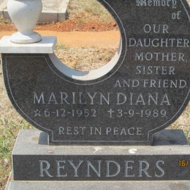 REYNDERS Marilyn Diana 1952-1989