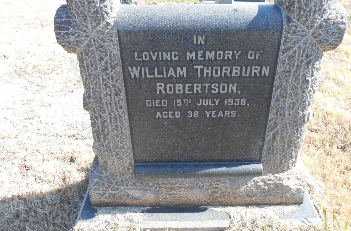 ROBERTSON William Thorburn -1938