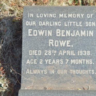 ROWE Edwin Benjamin -1938