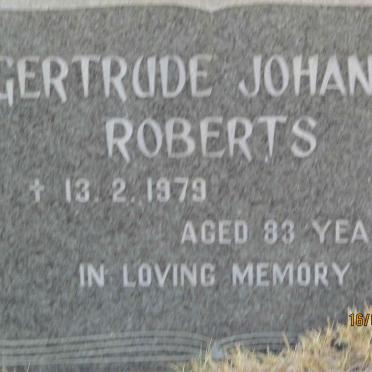 ROBERTS Gertrude Johanna -1979