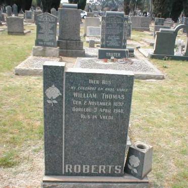 ROBERTS William Thomas 1892-1948