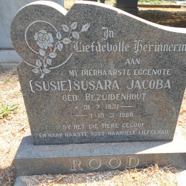 ROOD Susara Jacoba nee BEZUIDENHOUT 1931-1986