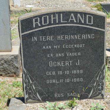 ROHLAND Ockert J. 1899-1960